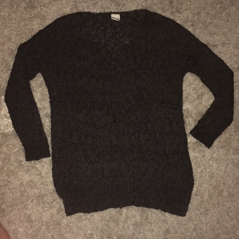 Black & grey knit sweater